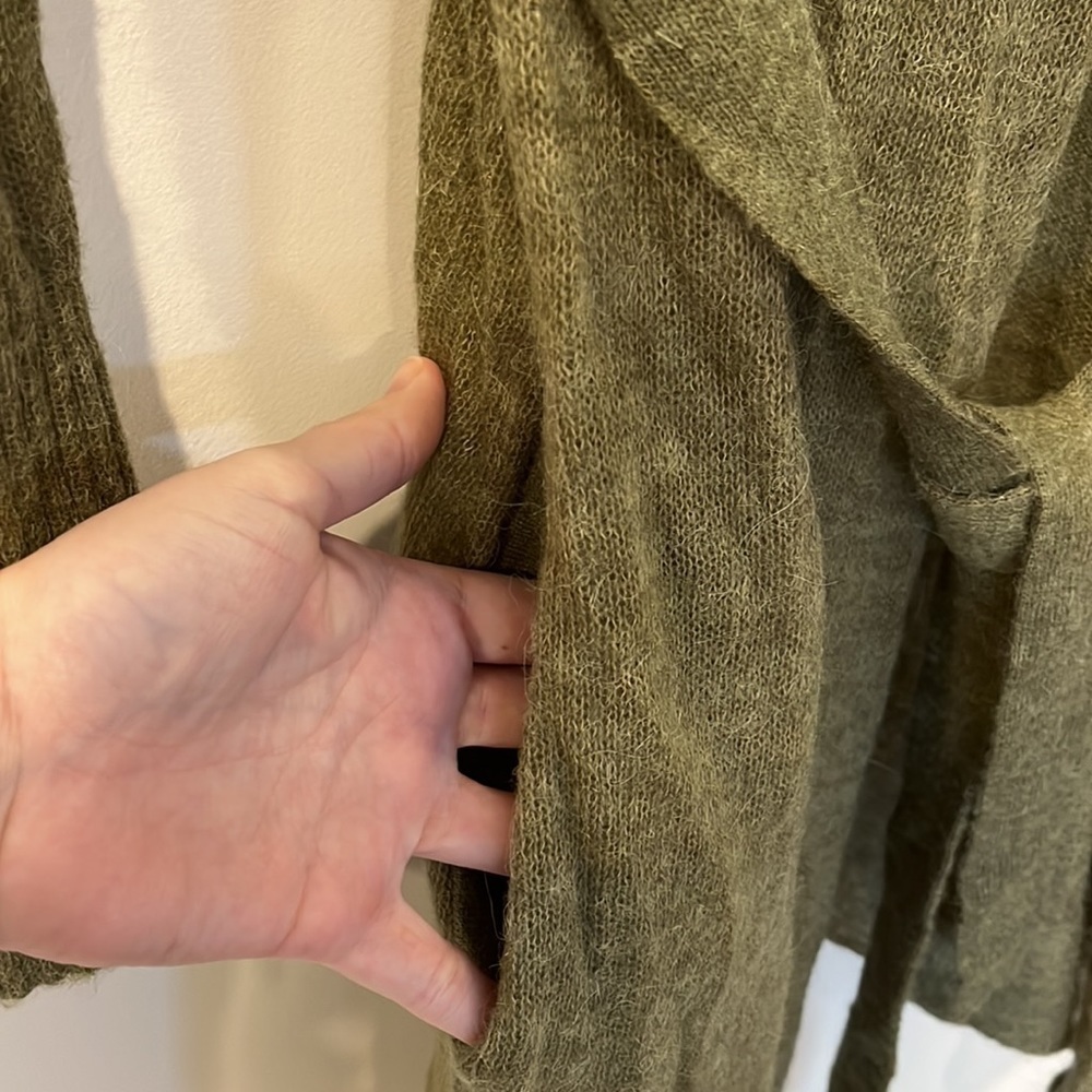 Anthropologie Shae Knit Cowl Neck Sweater Cardigan Size Small - Picture 7 of 8